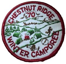 Chestnut Ridge Patch 1970 Winter Camporee BSA Boy Scouts Of America Badge Vtg picture