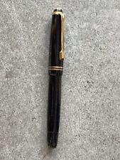 MONTBLANC VINTAGE 242 G GREY STRIATED CELLULOID FOUNTAIN PEN WITH FLEX NIB picture