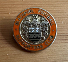 VINTAGE BLACKPOOL F.C. SUPPORTERS CLUB ENAMEL PIN BADGE picture