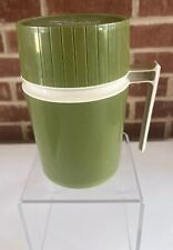 Vintage Avacado Green 70’s Thermos 10 Ounce With Handle Very Good Condition picture