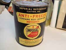 Vintage 1940s ? Imperial Anti-Freeze One Gallon Can Very Scarce  picture