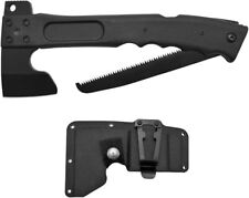 3-in-1 Hatchet, Hammer, and Folding Saw with Hard Molded Hatchet Sheath, Black picture
