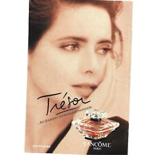 Lancome Paris Fragrance Tresor Perfume AD Rossellini 1990s Print AD picture