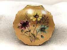 Stratton Gold Floral-IMPERFECT-Vintage Ladies Powder Compact -CH picture