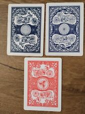 Lot of THREE Swap Playing Cards Bike Backs picture