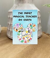 The Most Magical Teacher on Earth Disney Magnet picture