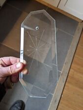 OCTAGON BEVELED GLASS PANEL BOWED 12 Point Star CHANDELIER REPAIR PART-CLEAR picture
