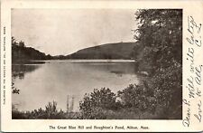 Vtg Milton Massachusetts MA Great Blue Hill and Houghton's Pond Postcard picture