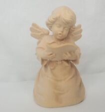 Vintage Oberammergau Holzschnitzerei Wood Carved Angel Figure Signed HB picture