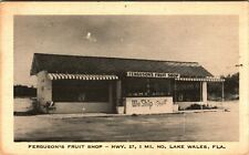 Ferguson's Fruit Shop Highway 27 Roadside Lake Wales Florida FL UNP Postcard C8 picture