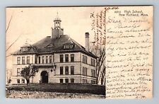 New Richland MN-Minnesota, High School, Antique, Vintage c1907 Souvenir Postcard picture