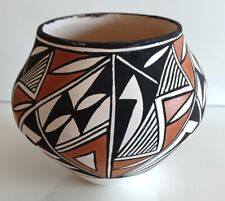 Vintage Native American Classic Acoma Pueblo Polychrome Pottery Vase picture