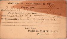 Postcard James W Correll & Son Easton PA 1906 picture
