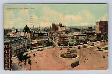 New York City NY, Columbus Circle, Antique, Vintage c1912 Souvenir Postcard picture