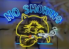 No Smoking Anti-smoking Cat Neon Sign Light Lamp Workshop Collection 24