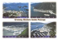 Postcard AK: Cruising Alaska's Inside Passage, Multiview, Chrome, 4x6 picture