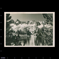 Vintage Photo LANDSCAPE SNOW-COVERED MOUNTAINS LAKE picture