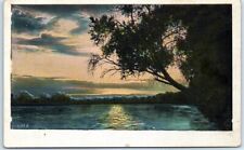 Postcard - Lake Sunset Scenery picture