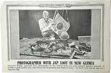 1942 ILLUSTRATED CURRENT NEWS EDWARD WIDDIS JAPANESE LOOT NEW GUINEA WW2 RARE picture