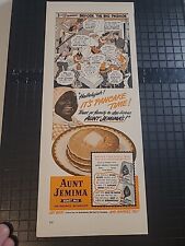Pancake Ready Mix Cartoon  WW2 Vintage Print Ad 1942 5x14 picture