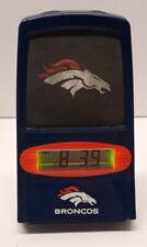 Rare Denver Broncos lenticular Alarm Clock Though works LTD. Lite & sound  picture