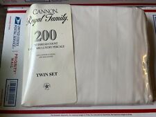 Vintage CANNON Royal Family Twin  Sheet Set ~ White ~ NOS picture
