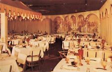 Interior Les Violins Restaurant Night Club Miami Florida FL c1950 Postcard picture