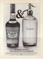 1967 Hennessy & Soda End Of The Boring Highball Vintage Magazine Print Ad/Poster picture