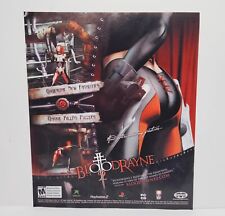 Bloodrayne 2 Vintage 2004 Print Ad Poster Official Art PS2 Xbox  picture