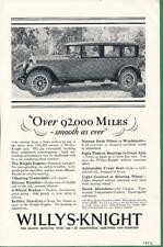 Magazine Ad - 1927 - Willys-Kinght Motor Cars picture