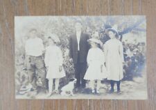 Real Family photo , P.C. Shockey Photo post card Harlingen Texas Antique  picture