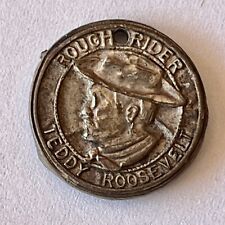 Rare Vintage Cracker Jack Theodore Teddy Roosevelt Rough Rider Coin Charm (E) picture