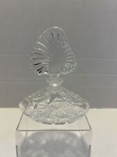Vintage Crystal Perfume Bottle 6 Inches Tall With Stopper picture