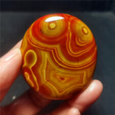 TOP 76G Natural Polished Silk Banded Lace Agate Crystal Madagascar B288 picture