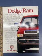 Vintage new old stock 1996 Dodge ram truck dealership brochure Cummins Turbo  picture