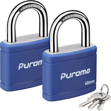 Heavy-Duty 2-Pack Keyed Padlock Set with 3 Keys picture