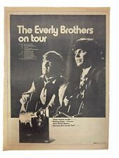 The Everly Brothers UK Concert Tour 1972 UK Newspaper Ad Melody Maker picture