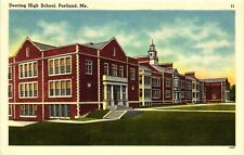 Vintage Postcard- Deering High School, Portland ME picture