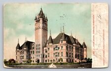 Spokane WA Washington Court House Antique Postcard 1900s (Worn) picture