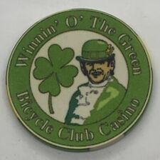 BICYCLE CLUB CASINO $25 NCV Chip - Bell Gardens CA - Winnin’ O’ The Green Poker picture