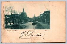 Gezicht op de Mare Leiden Netherlands — Antique Postcard picture