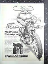 1978 AD ADVERTISEMENT for Bridgestone Mag Mopus Motorcycle tire S702 L302 picture