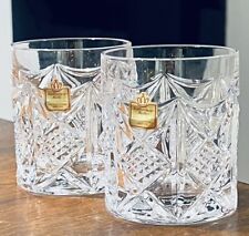 2 Vintage Nachtmann Katherinen Hutte Crystal EDUARD Whiskey Glasses Discontinued picture