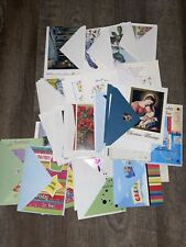Vintage Cards Lot of 62 Assorted Vintage Greeting Cards Unsigned Unused picture