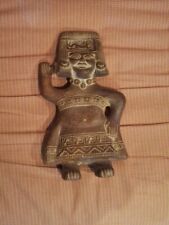 Vintage Clay Figurine of Mexican Fertility Goddess 14