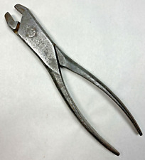 Vintage 1911 Utica Tools No. 1 Battery Pliers 3 Diamonds Logo Made in USA Tool picture