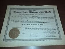 woodmen of the world 1917 Non-commissioned Officers Warrant Omaha Nebraska picture