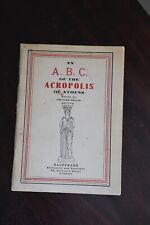 1948 Athens ABC of the  Acropolis Vintage Tourist Guide + Pullout Map Brochure picture