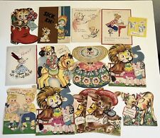 Vintage 1940s/50s Lot 14 All Occasion Used Greeting Cards Hallmark + More picture