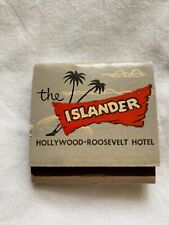 Hollywood Roosevelt Hotel Matchbook - The Islander Tropics TIki Matches Polynesi picture